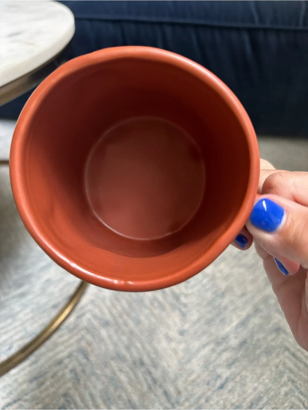 UD Home Terracotta Ceramic llama mug - Orange